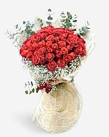 51 gül söz nişan buketi