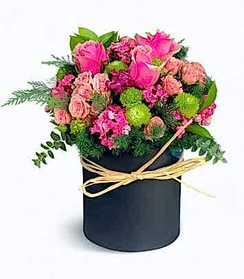 pink roses box