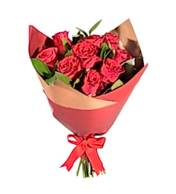 10 red roses
