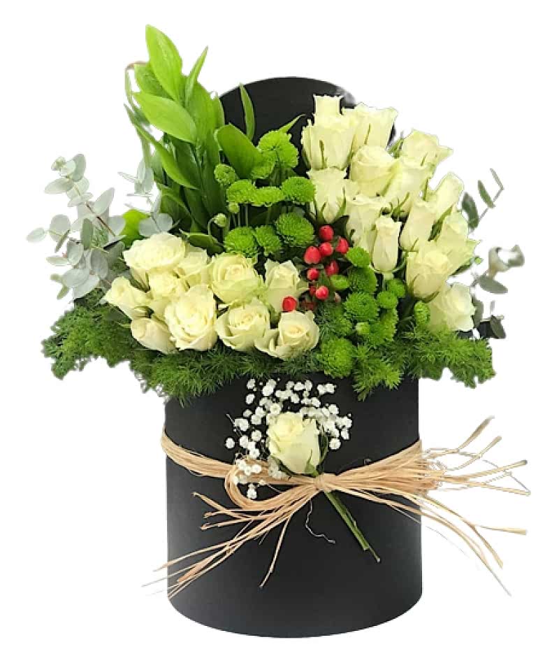 Kutuda Beyaz güller