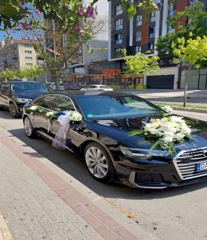 gelin arabası süslemesi