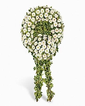 beyaz cenaze çelengi